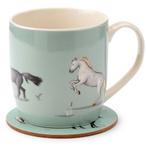 Beker - Willow Farm Paarden - Met Onderzetter - 300ml NIEUW, Ophalen of Verzenden, Nieuw