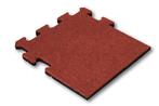 Rubber tegel 25 mm - 50 x 50 cm - Rood - Puzzelsysteem -, Tuin en Terras, Tegels en Klinkers, Verzenden, Nieuw