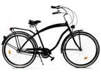 Herenfiets - beach cruiser - 28 - 3 versnellingen - zwart, Fietsen en Brommers, Fietsen | Dames | Damesfietsen, Ophalen of Verzenden