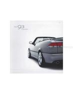 2002 SAAB 9-3 CABRIOLET BROCHURE NEDERLANDS, Boeken, Auto's | Folders en Tijdschriften, Nieuw, Author