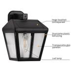 Solar LED wandlamp Noah op zonne energie met filament lamp, Zonne-energie, Verzenden, Minder dan 50 watt, Wandlamp