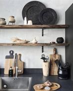 Oud eiken planken | vensterbank | wandplank | badkamermeubel, Doe-het-zelf en Verbouw, Hout en Planken, Gebruikt, Eiken, Ophalen of Verzenden