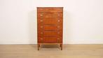 Vintage ladekast  | 6 lades | Deens design | Ronde voorkant, Huis en Inrichting, Kasten | Ladekasten, Ophalen of Verzenden, Nieuw