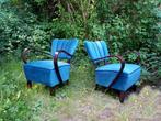 Vintage relax Fauteuils uit 1920-1970 neerzetten en genieten, Hout, Gebruikt, Minder dan 75 cm, Artdeco mid century sixties seventies bauhaus space age