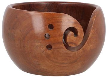 Scheepjes Yarn Bowl - Bruin Massief Rozenhout - 13x10cm beschikbaar voor biedingen