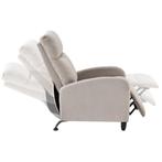 Verstelbare relaxfauteuil 102x60x92 cm stof bruin, Verzenden, Nieuw