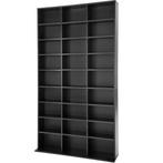 Kast Christel 180x102x23,5cm - zwart, Huis en Inrichting, Woonaccessoires | Cd- en Dvd-rekken, Verzenden