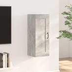 vidaXL Hangkast 35x34x90 cm bewerkt hout betongrijs, Huis en Inrichting, Kasten | Overige, Verzenden, Nieuw