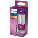 Philips LED kaarslamp E14 4.3W 470lm 2700K helder Niet-Di..., Ophalen of Verzenden, Nieuw