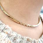 Exclusief gouden dames collier | 39 cm (schakelketting), Sieraden, Tassen en Uiterlijk, Kettingen, Ophalen of Verzenden, Gebruikt