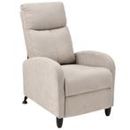 Verstelbare relaxfauteuil 102x60x92 cm stof bruin, Verzenden, Nieuw