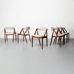 Vintage Deense (Kai Kristiansen) eetkamerstoelen, set van 6, Huis en Inrichting, Stoelen, Ophalen, Hout, Gebruikt, Overige kleuren