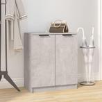 vidaXL Schoenenkast 59x35x70 cm bewerkt hout betongrijs, Huis en Inrichting, Kasten | Overige, Verzenden, Nieuw