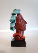 Goldscheider - Art Decò - Hoofd - di Donna dai capelli