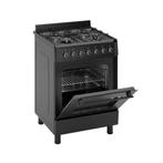 Wiggo WO-E605R(BB) Serie 5 - Gasfornuis - Zwart, Witgoed en Apparatuur, Fornuizen, Verzenden, Nieuw